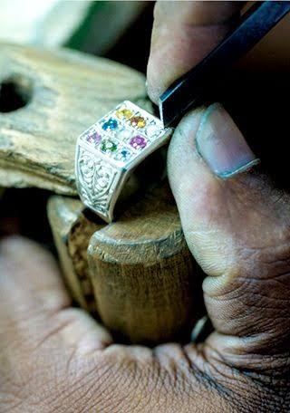Traditional jewellery making in Sri Lanka
